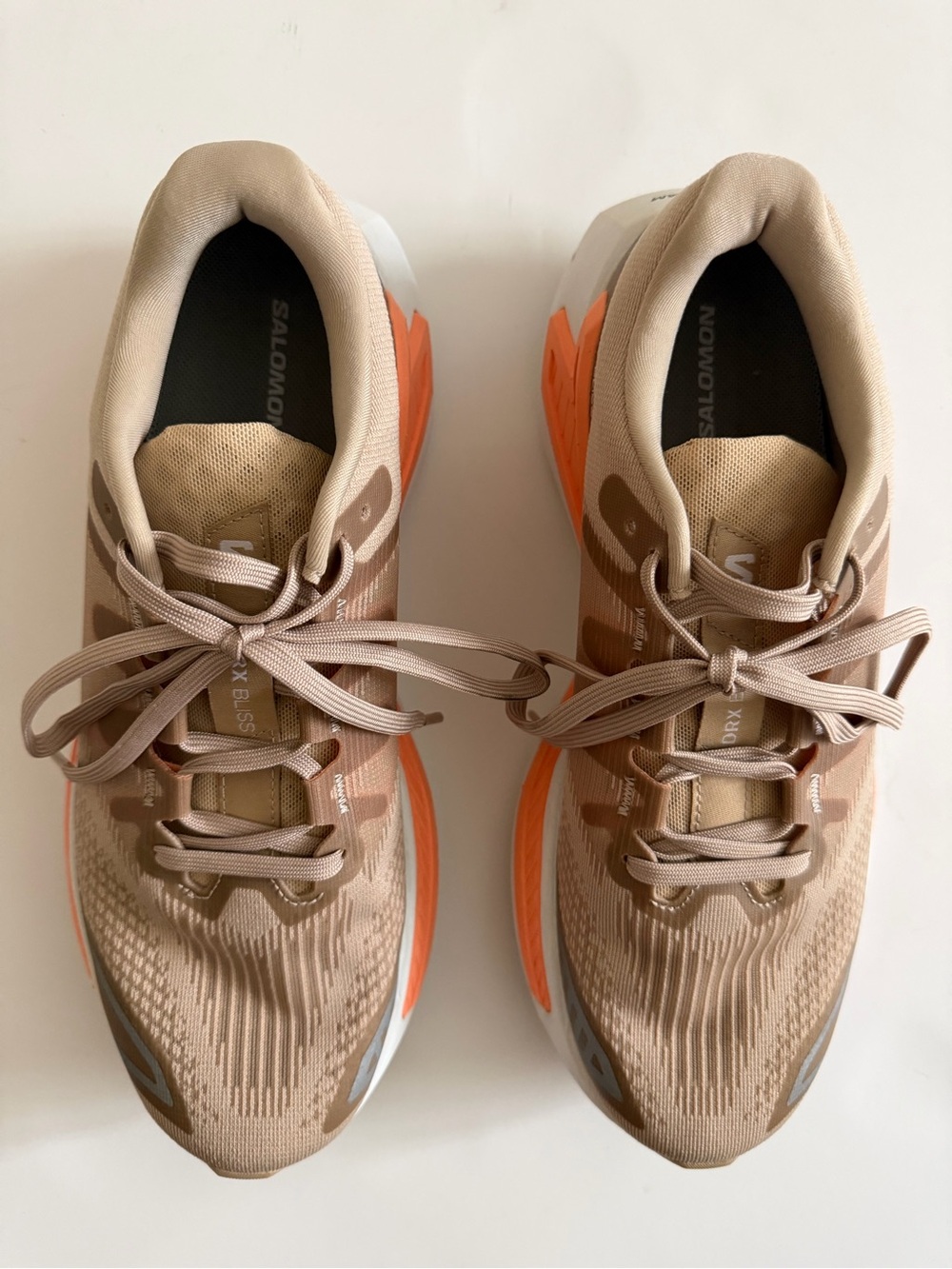 Used Pre-owned Great Condition Salomon Tan Sneakers DRX Bliss Size 8 1/2 - Picture 4 of 10